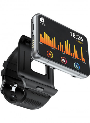 Touch Screen 4G Smart Watch With Dual Camera Black