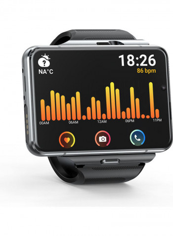 Touch Screen 4G Smart Watch With Dual Camera Black