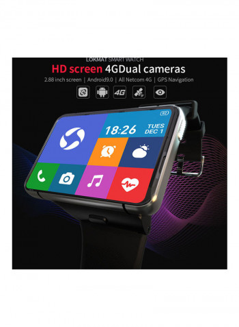 Touch Screen 4G Smart Watch With Dual Camera Black