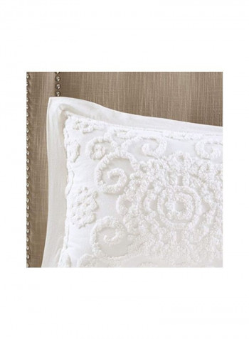 3-Piece Suzanna Comforter Mini Set Ivory King