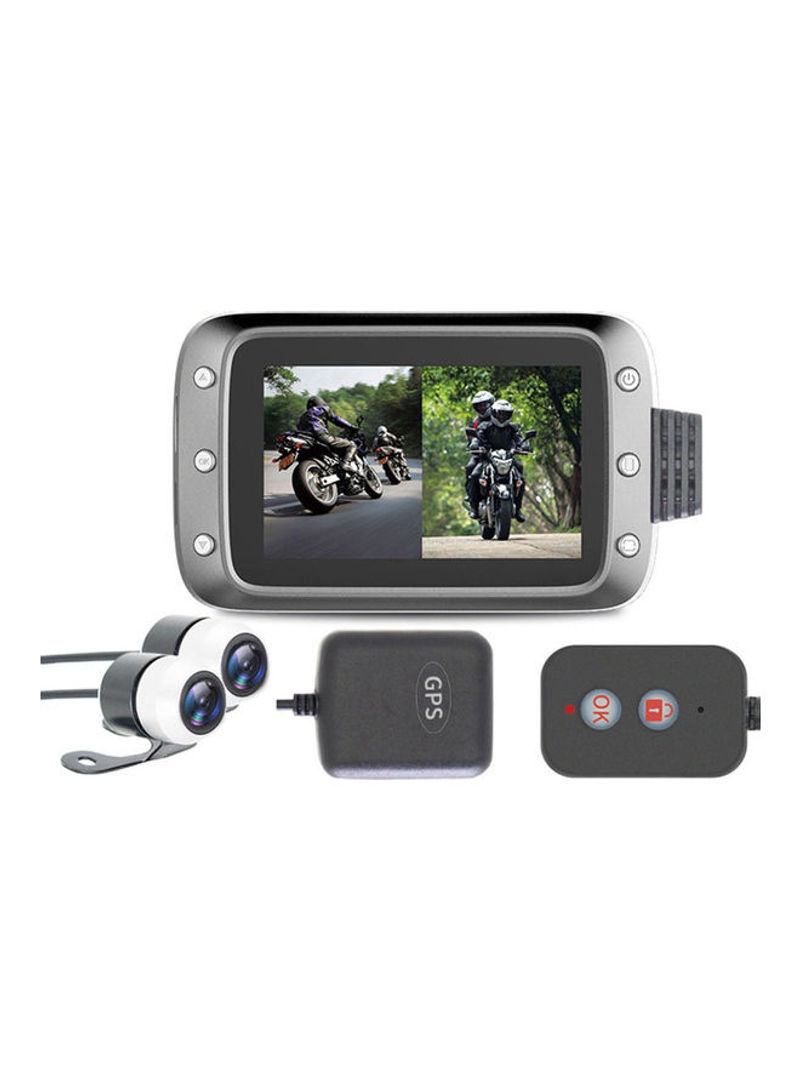 Motorcycle Recording Dash Cam Dual Channels Lens Front & Rear