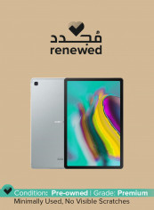 Renewed - Galaxy Tab S5E (2019) 10.5 Inch, 64GB, 4GB RAM, Wi-Fi, Silver UAE Version