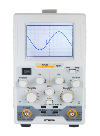 Single Channel Desktop Digital Storage Oscilloscope White