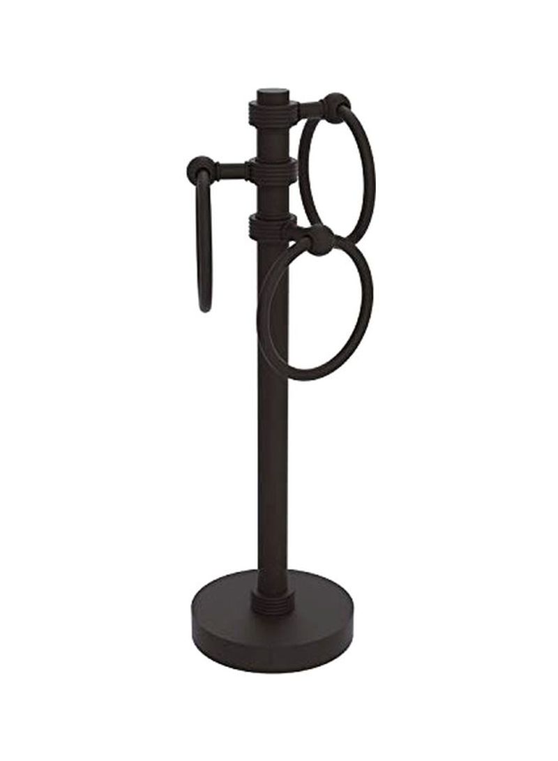 3-Ring Groovy Accents Towel Holder Oil Rubbed Bronze 5x15x8inch