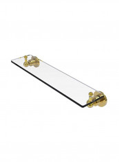 Astor Place Vanity Beveled Edges Glass Shelf Clear/Gold 22inch