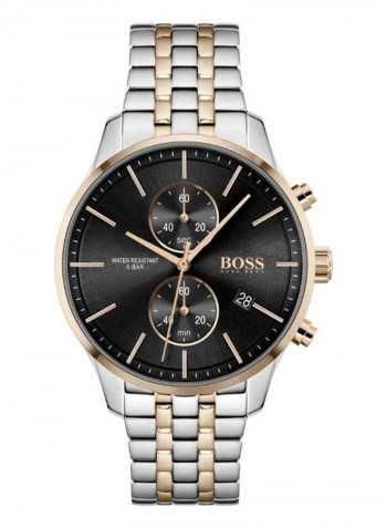 Men's Associate Water Resistance Stainless Steel Analog Watch 1513840