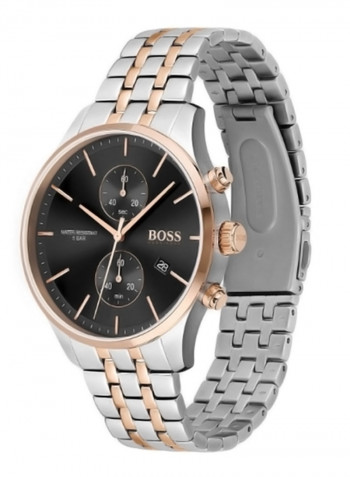Men's Associate Water Resistance Stainless Steel Analog Watch 1513840