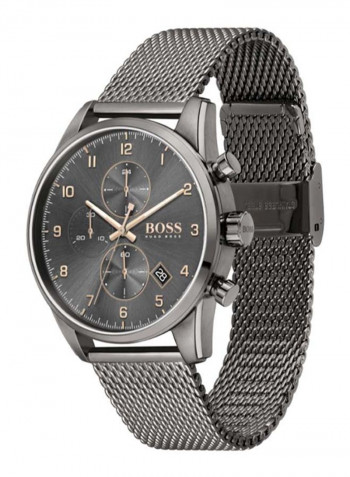 Men's Skymaster Water Resistance Stainless Steel Analog Watch 1513837