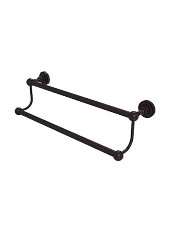 Double Towel Bar Black 30inch