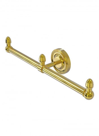 Prestige Regal Collection 2-Arm Guest Towel Holder Gold 15.5x3.5x3.3inch