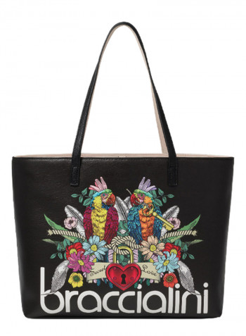 Britney Bird Printed Tote Multicolour