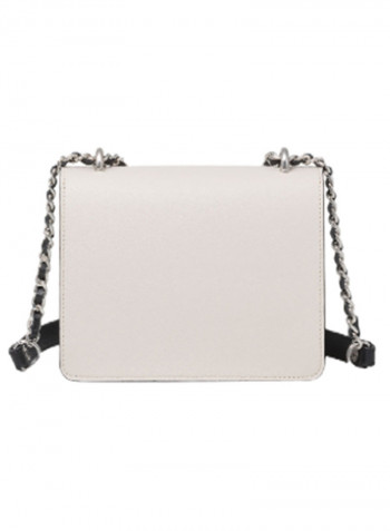 Michelle Dual Tone Detail Crossbody Bag Multicolour
