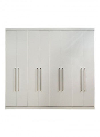 8-Door Mikeno Wardrobe White