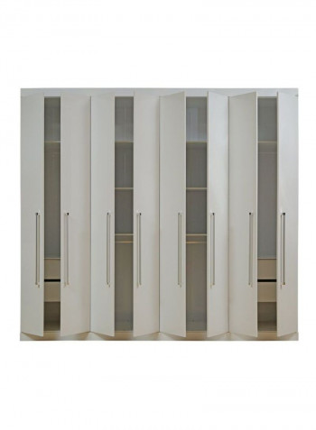8-Door Mikeno Wardrobe White