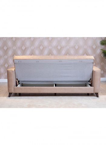 3-Seater Skyford Sofa Beige 88x84x215cm