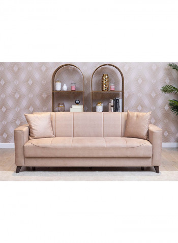 3-Seater Skyford Sofa Beige 88x84x215cm