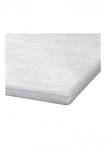 Foam Mattress Topper White 52x74x3inch