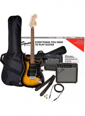 Squier Affinity Sunburst Guitar With Amp