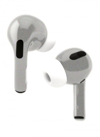 In-Ear Wireless Earphones Metallic Silver