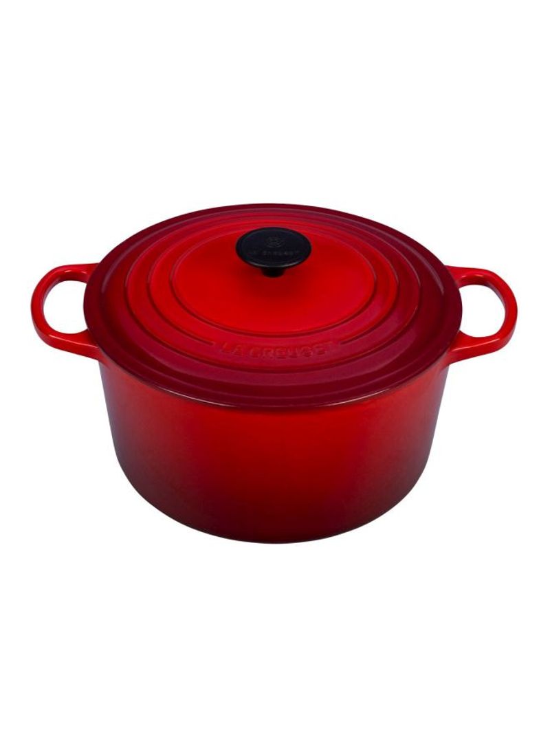 Signature Dutch Oven With Lid Red 24x28centimeter