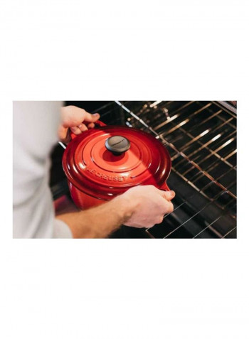 Signature Dutch Oven With Lid Red 24x28centimeter