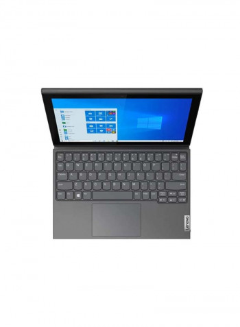 IdeaPad Duet 3 10IGL5 Laptop With 10.3-Inch Display, Celeron N4020 Processor/4GB RAM/128GB eMMC/Integrated Intel UHD Graphics 600/Windows 10 Home In S Mode/Eng-Ar Graphite Grey