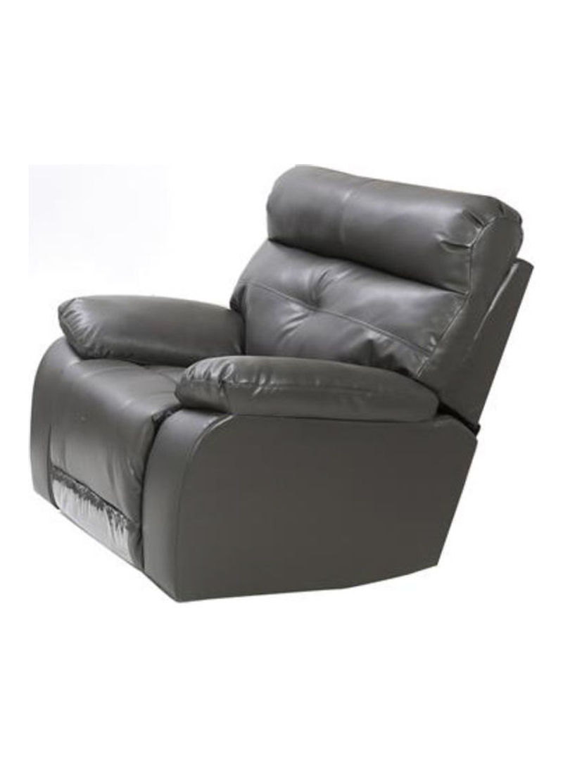 1 Seater Swivel Glider Leather Recliner Black