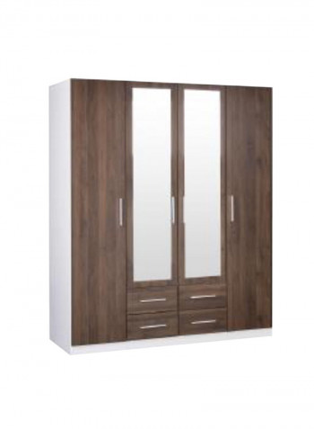 4 Door Wardrobe Brown 162x59.5x198cm