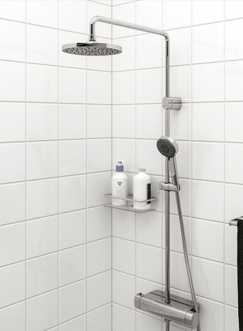 Shower Set With Thermostatic Mixer Silver 150centimeter