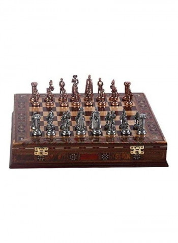 Medium Metal Chess Set