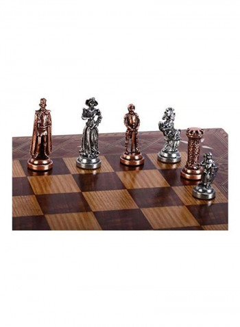 Medium Metal Chess Set