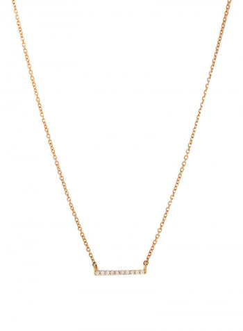 18K Gold Diamond Studded Necklace