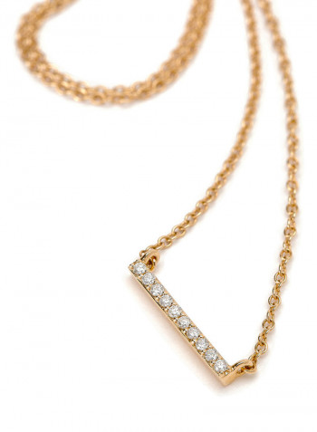18K Gold Diamond Studded Necklace