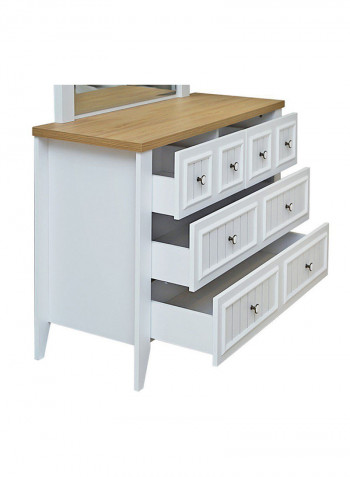 Rosefield Dresser With Mirror White 45x166x117centimeter