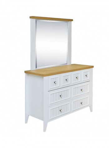 Rosefield Dresser With Mirror White 45x166x117centimeter