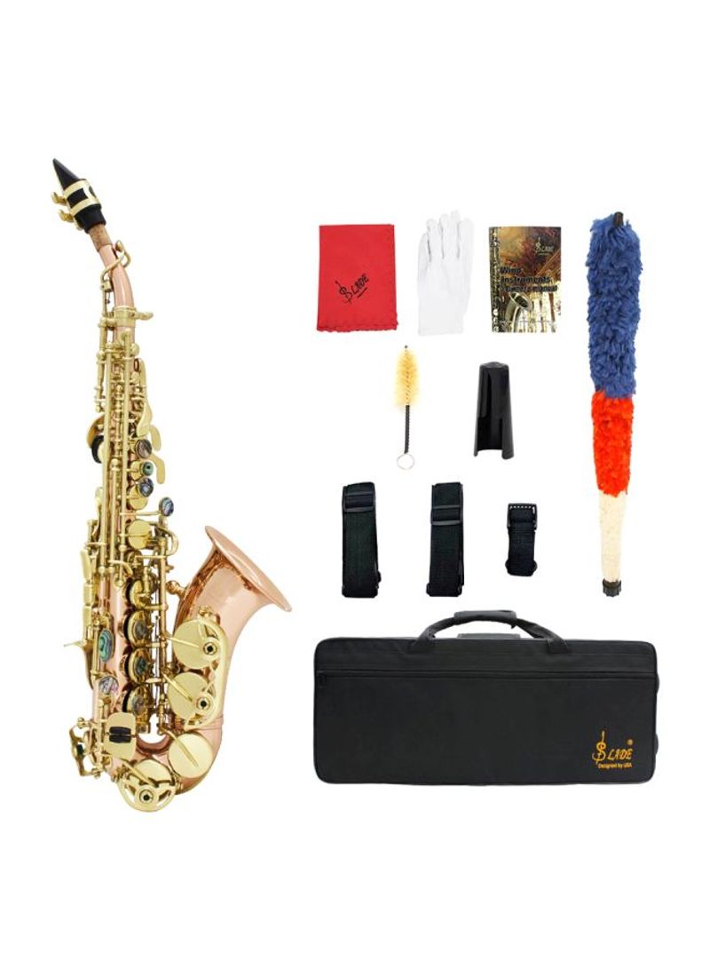 BB Soprano Saxophone With Wooden Case