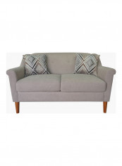 Clair 2-Seater Sofa With 2-Cushions Grey 81x143x88cm