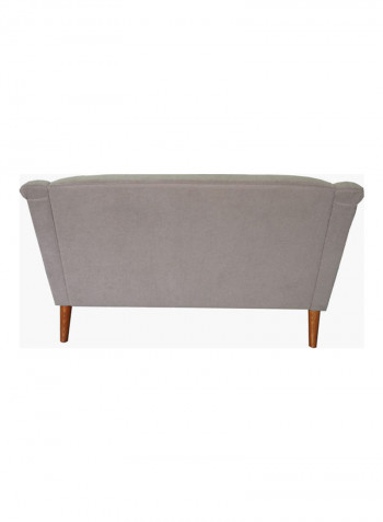 Clair 2-Seater Sofa With 2-Cushions Grey 81x143x88cm