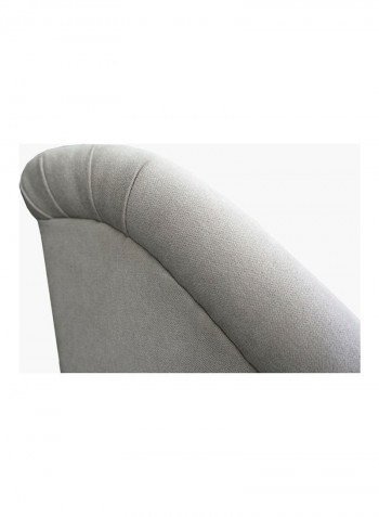 Clair 2-Seater Sofa With 2-Cushions Grey 81x143x88cm