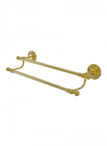 Que New Wall Mounted Towel Bar Gold 36x39x5inch