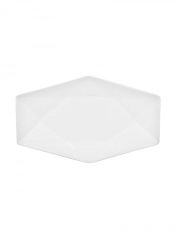 24-Piece Rectangular Platter Set White 10x6.25inch