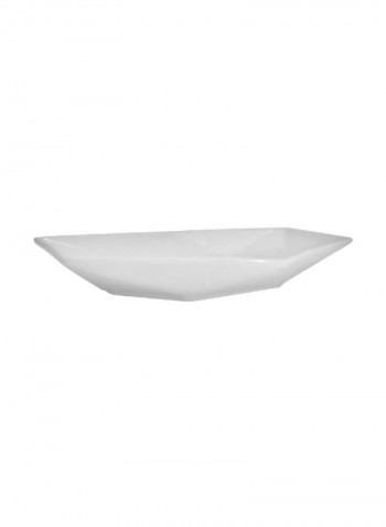 24-Piece Rectangular Platter Set White 10x6.25inch
