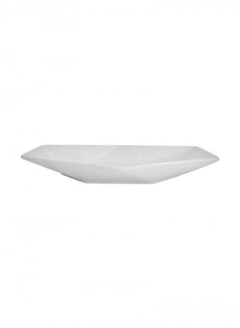 24-Piece Rectangular Platter Set White 10x6.25inch