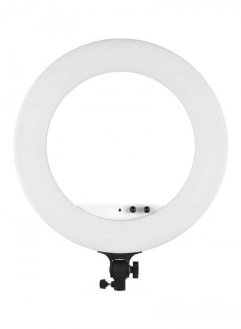 Bi-Colour LED Photography Ring Light 53.3x3x45.3centimeter White/Black