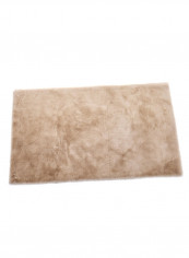 European Luxurious Solid Color Wear-Resistant Rug Brown 40x40centimeter