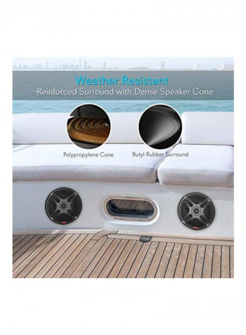 Bluetooth Dual Marine Speaker Black