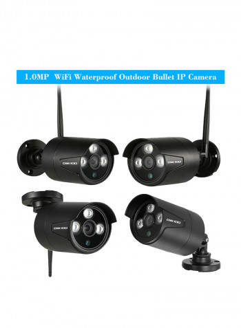Wireless WiFi IP Night Vision Surveillance Camera Black 3.99kg