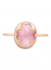 18K Rose Quartz Rose Gold Ring