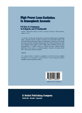 High-Power Laser Radiation In Atmospheric Aerosols: Nonlinear Optics Of Aerodispersed Media Paperback