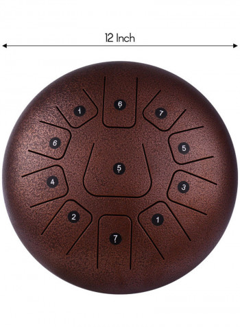 11-Tone Steel Tongue Drum With 2 Mallets
